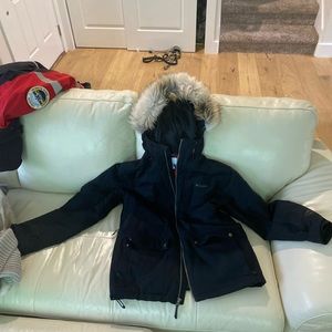 Columbia winter coat with fur hood